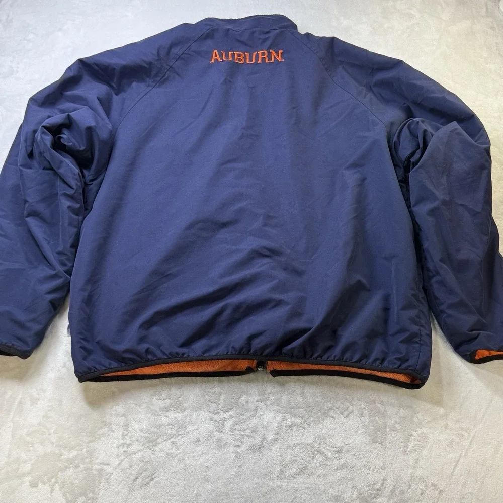 Vintage Auburn Tigers Jacket XL Navy Orange‎ Fleece NCAA
